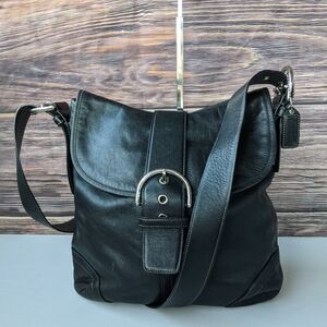 Coach Black Leather Crossbody Bag